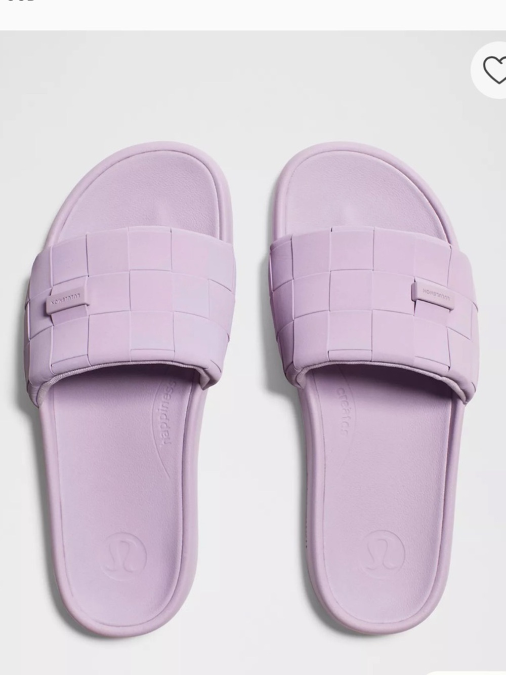 NWT - Lululemon Lilac Play Restfeel Woven Slide w/FREE red Lulu shopping tote - Picture 9 of 13